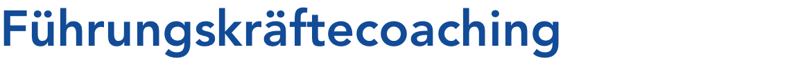 Führungskräftecoaching